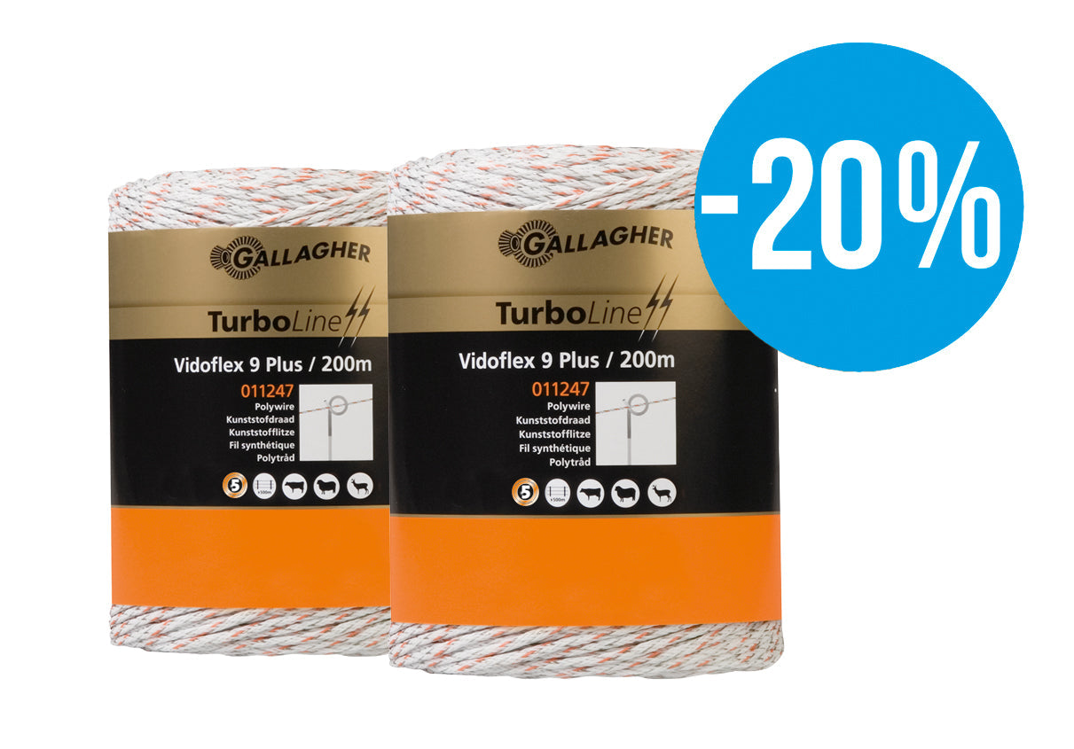 Duopack Vidoflex 9 TurboLine Plus White 2x200m