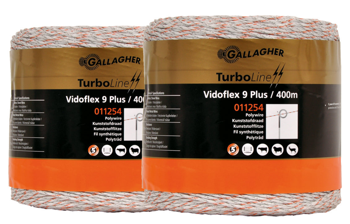 Duopack Vidoflex 9 TurboLine Plus White 2x400m