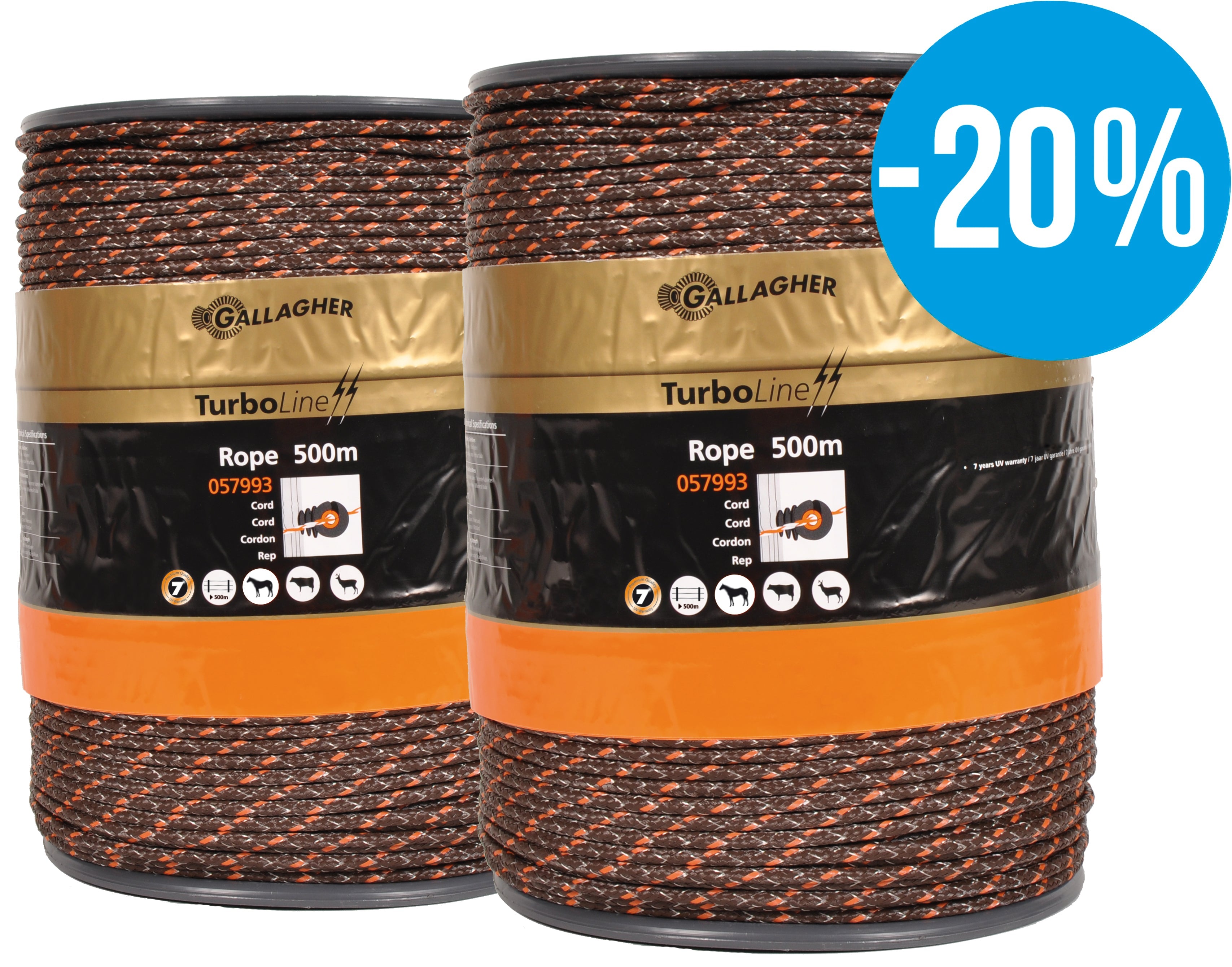 Duopack TurboLine rope braided Terra 2x500m