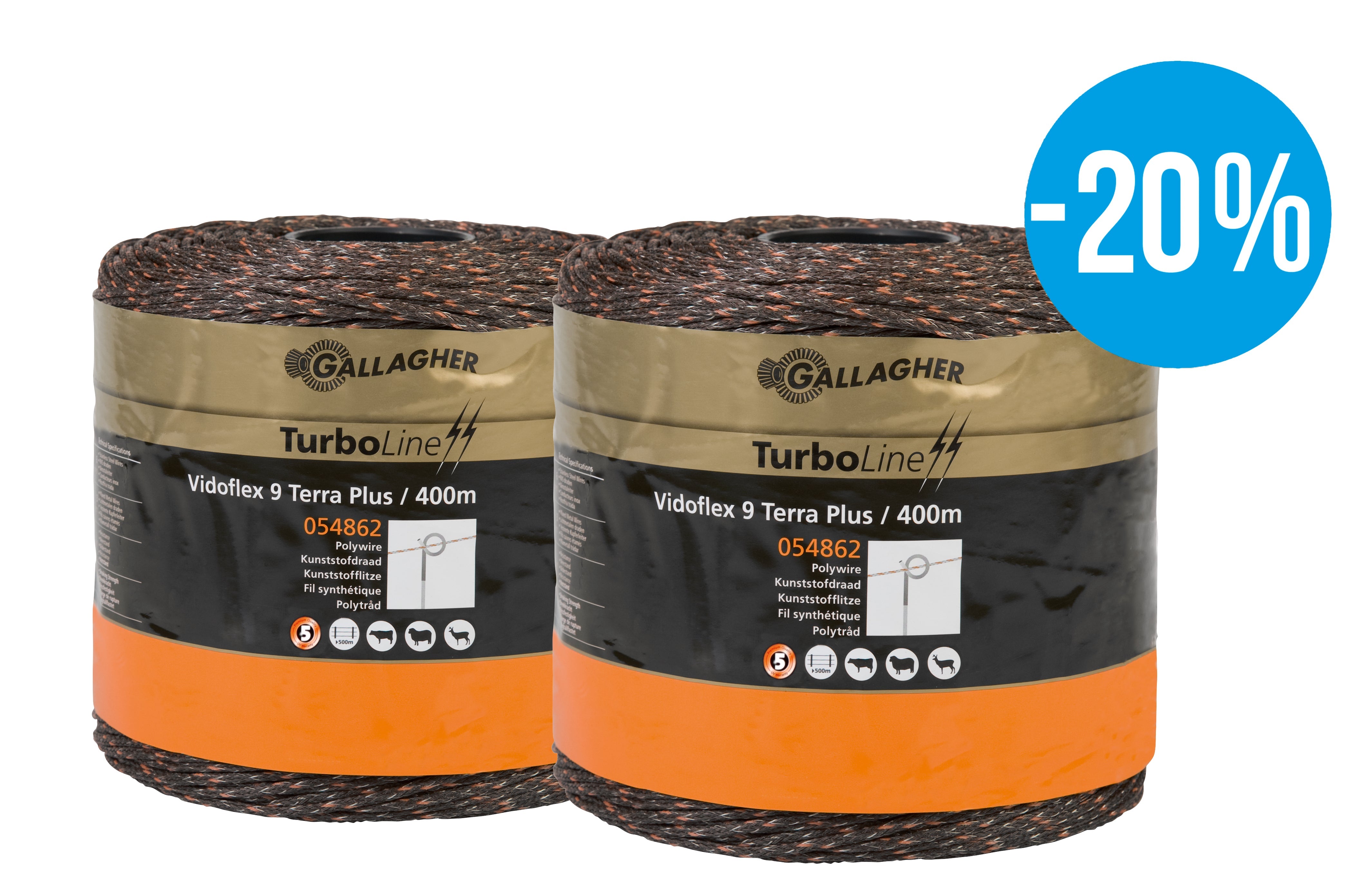 Duopack Vidoflex 9 TurboLine Plus Terra 2x400m